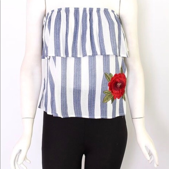 Striped Tube Top - Picture 1 of 6